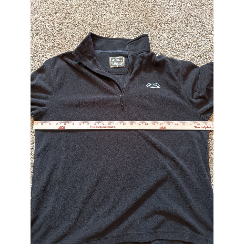 Drake Waterfowl Men's Camp Fleece 2.0 Pullover Black Size Large - Picture 4 of 7